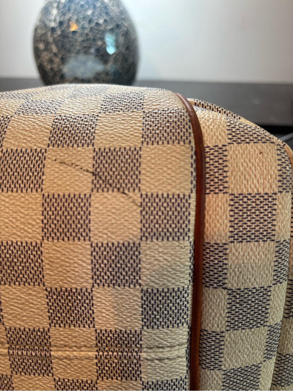Authentic Louis Vuitton Discontinued Totally MM Tote – Damier Azur Canvas - Picture 6 of 16